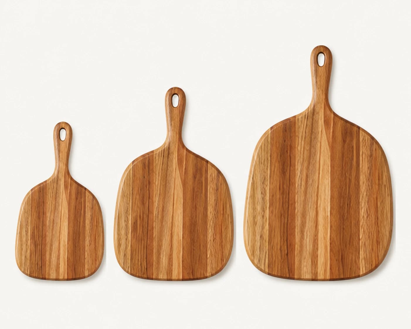 3-Piece Round Acacia Board Set in Acacia Wood, item HD-AC034 / HD-AC035 / HD-AC036