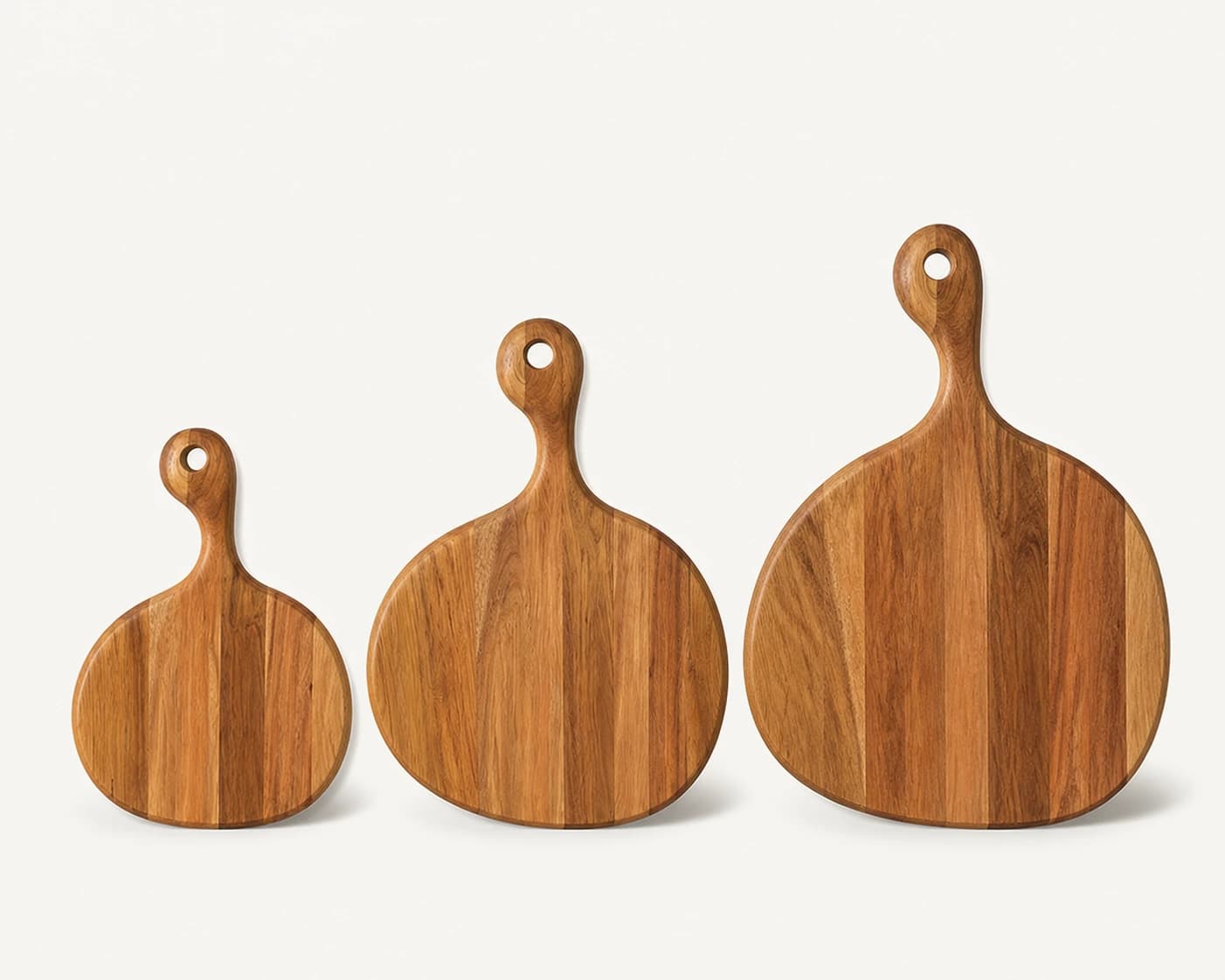 3-Piece Irregular Paddle Board Set in Acacia Wood, item HD-AC037 / HD-AC038 / HD-AC039