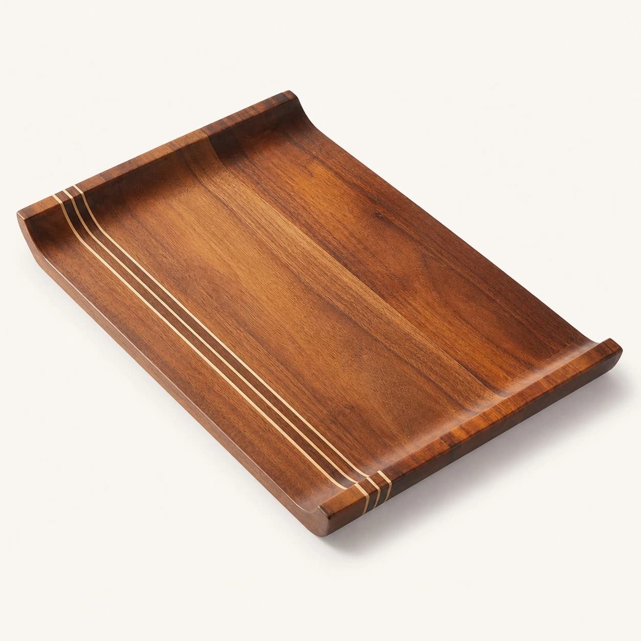 Simple Rectangular Acacia Serving Tray in Acacia Wood, item HD-T01