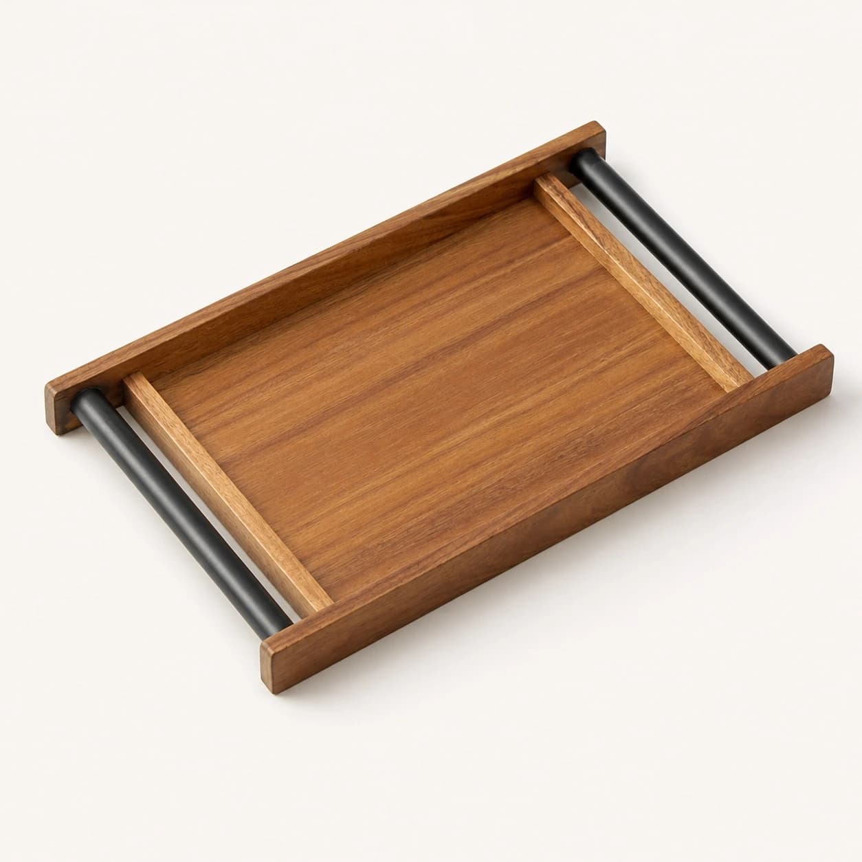 Low Rim Acacia Serving Tray in Acacia Wood, item HD-T02