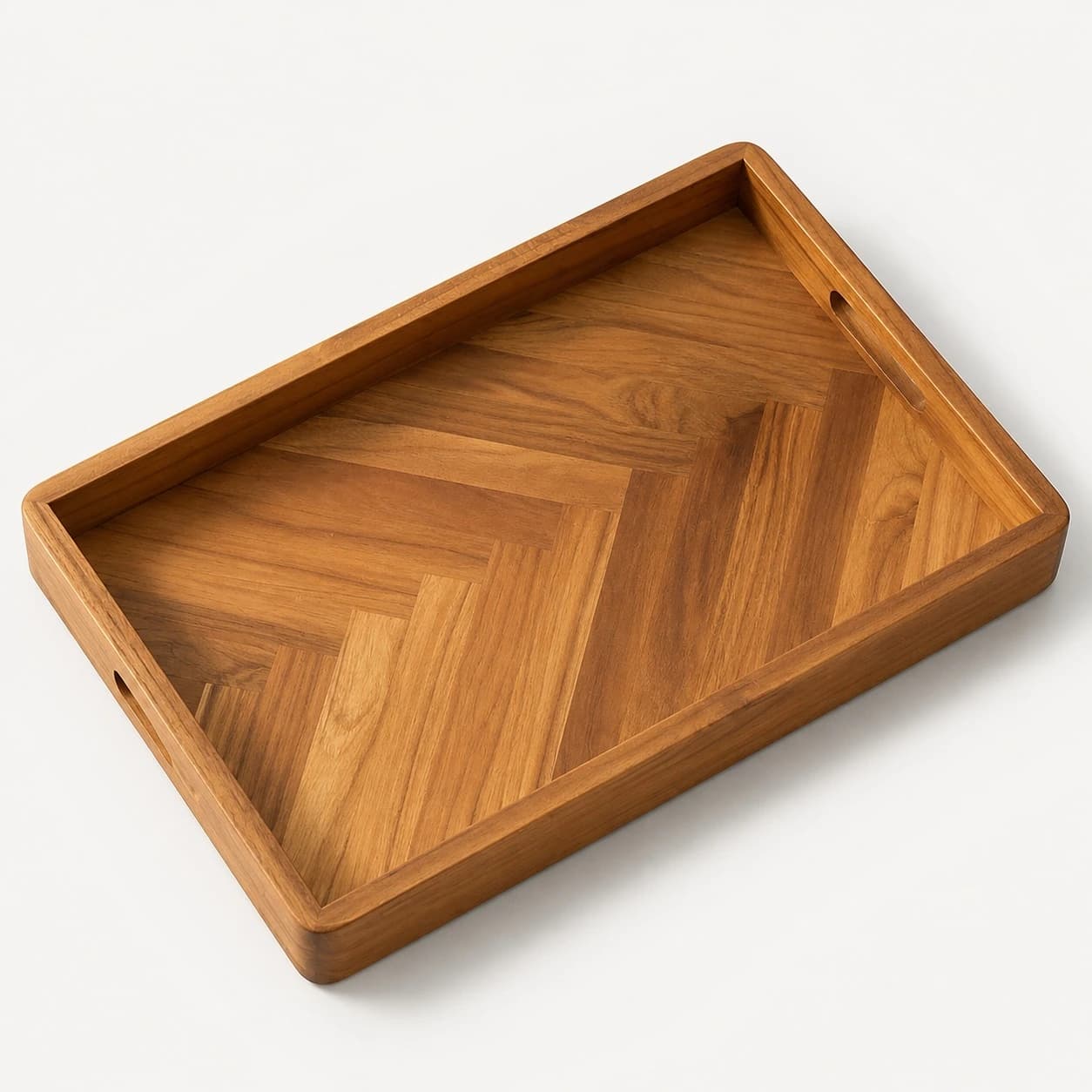 Acacia Serving Tray with Simple Handles in Acacia Wood, item HD-T03