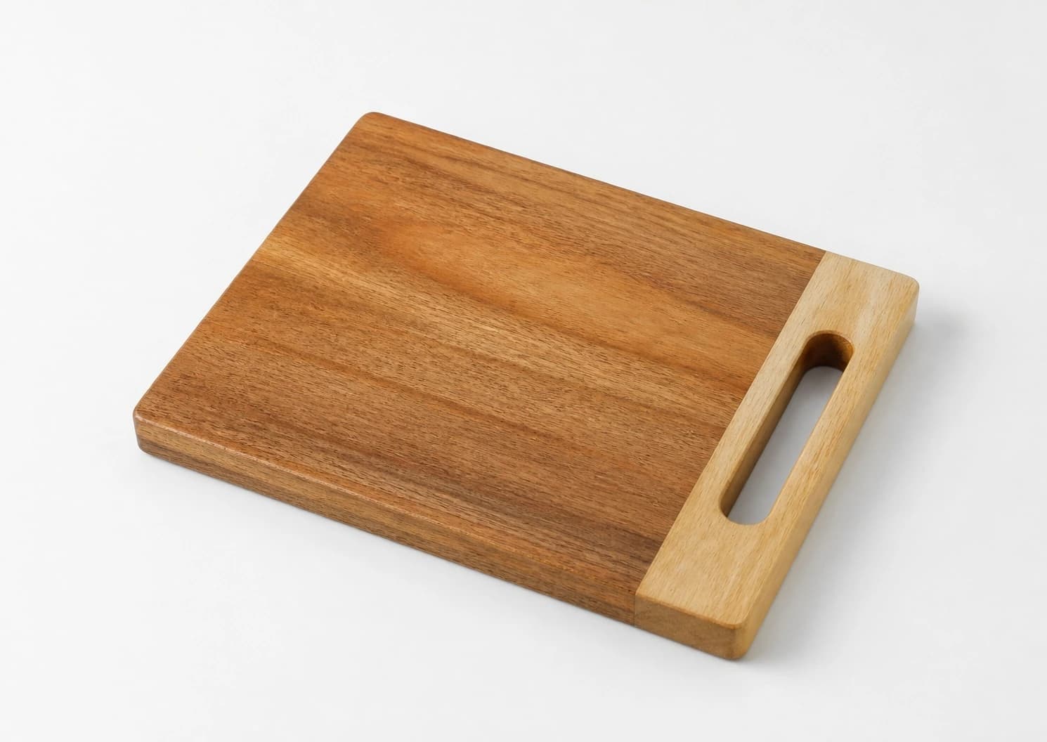 Acacia Cutting Board with Simple Handle in Acacia Wood, item HD-WA06