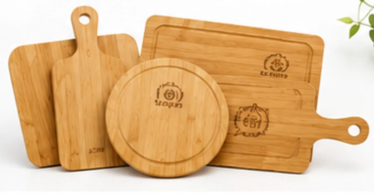 Customized bamboo and wood cutting board collection