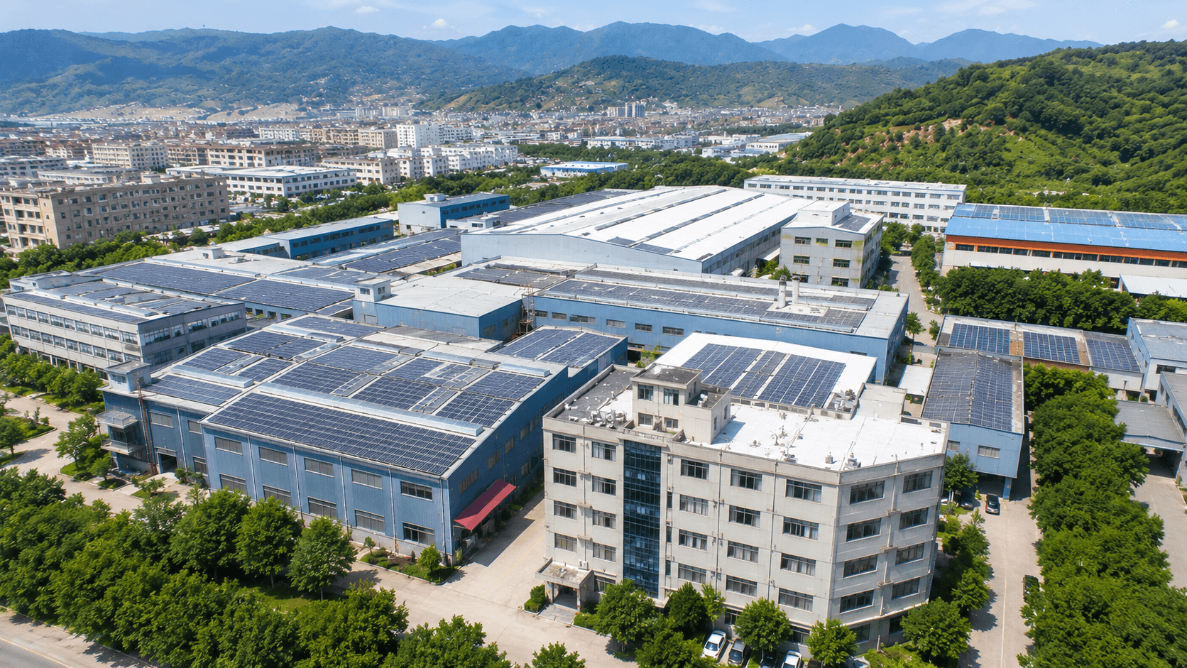 Huada bamboo and wood products factory campus