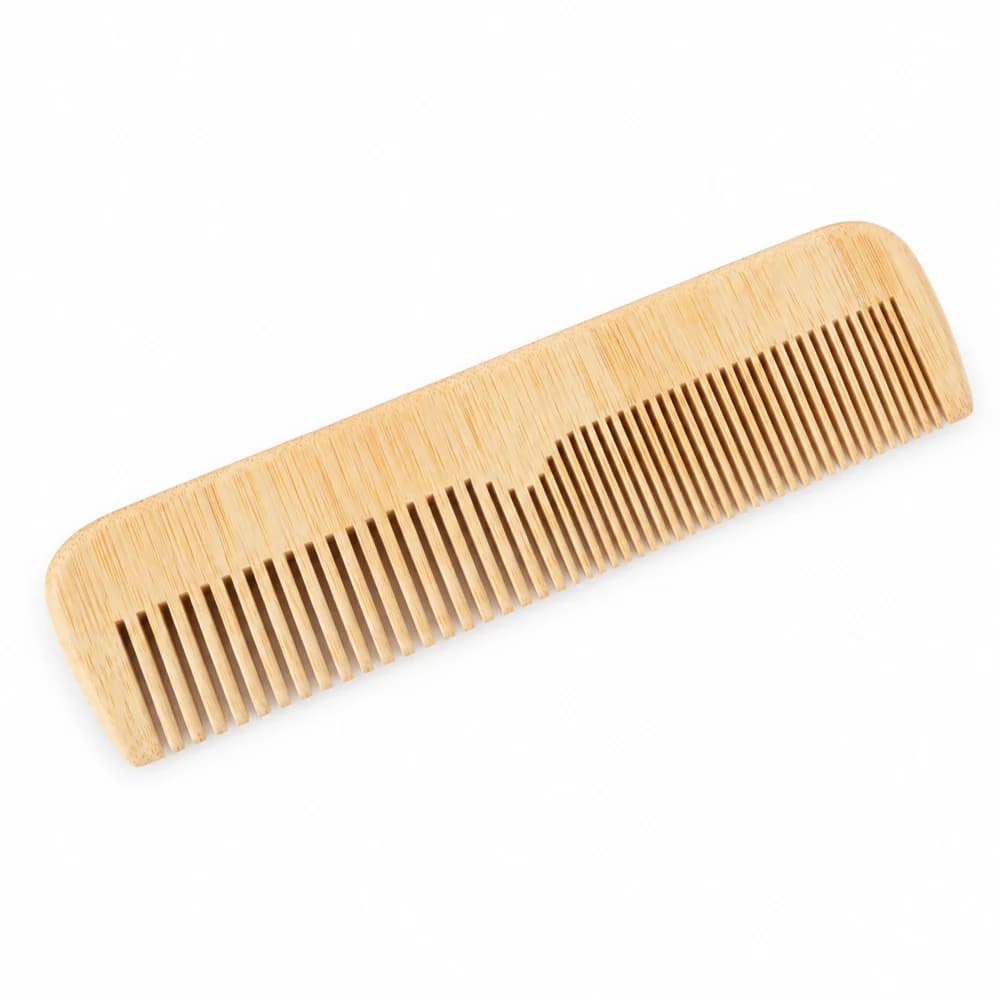 HD-BC12 Dual-Density Bamboo Styling Comb, 16 × 4.3 × 0.9 cm